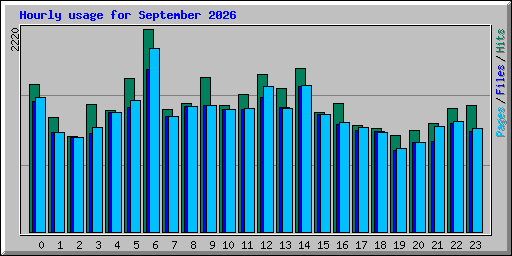 Hourly usage for September 2026